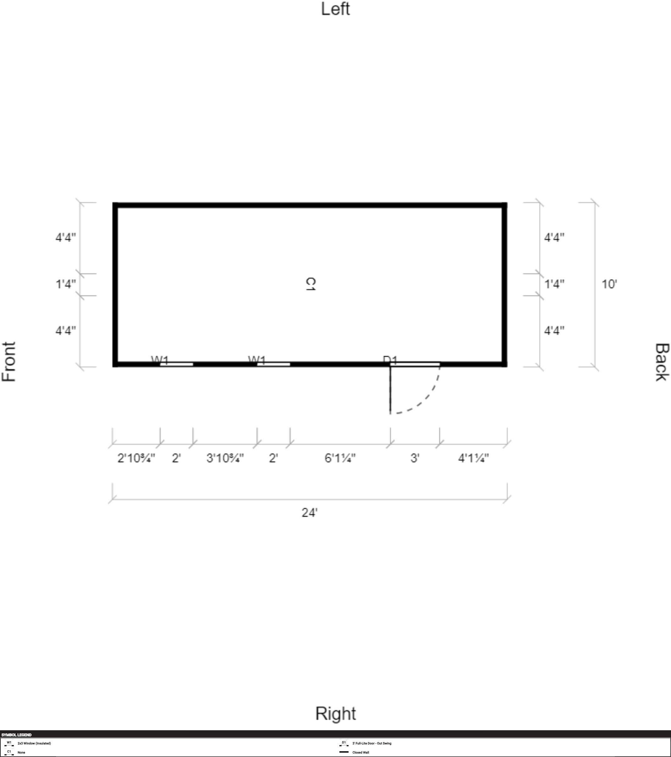 Side Garden Shed 10x24 - Image 2