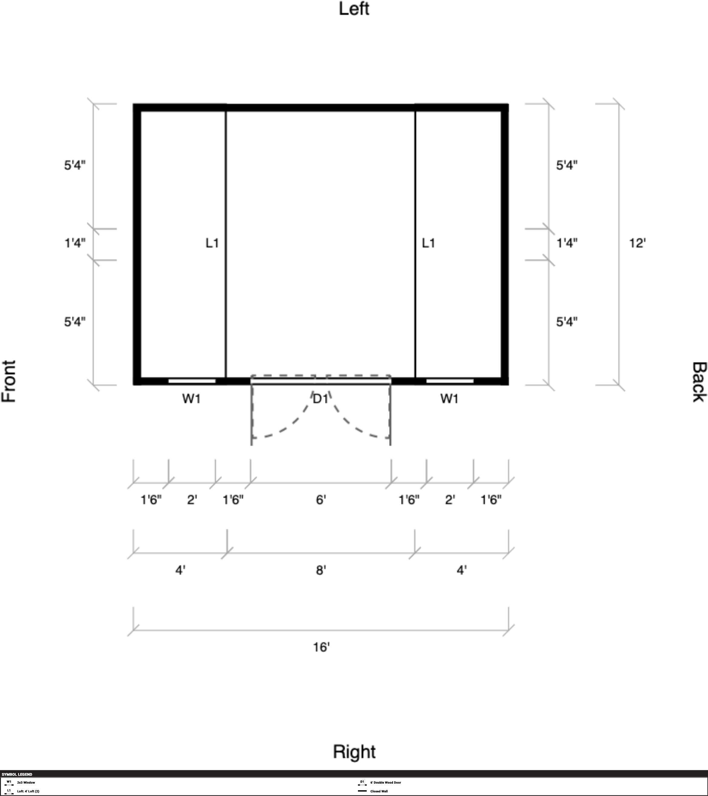 Side Lofted Barn 12x16 - Image 2
