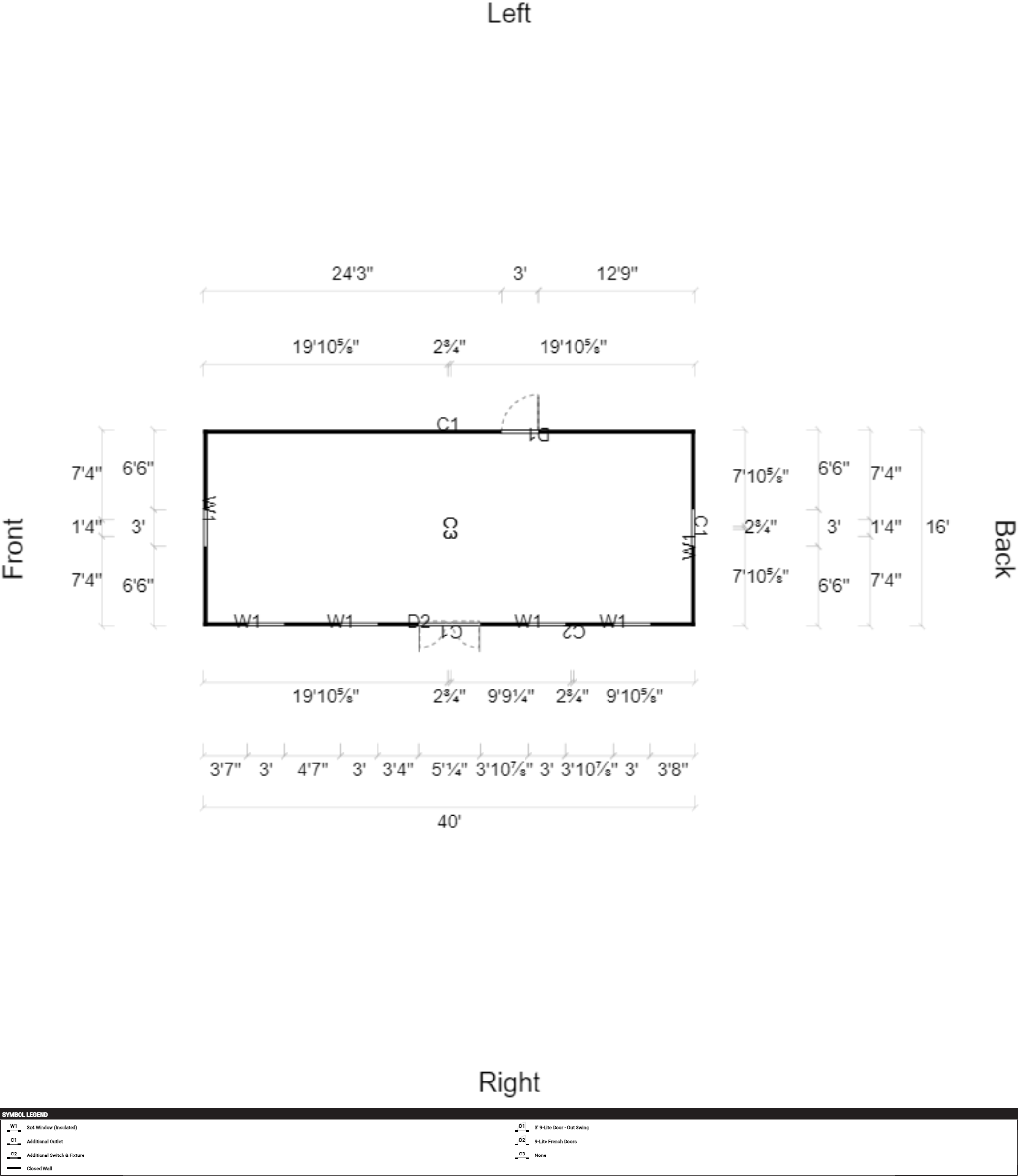 Side Garden Shed 16x40 - Image 2