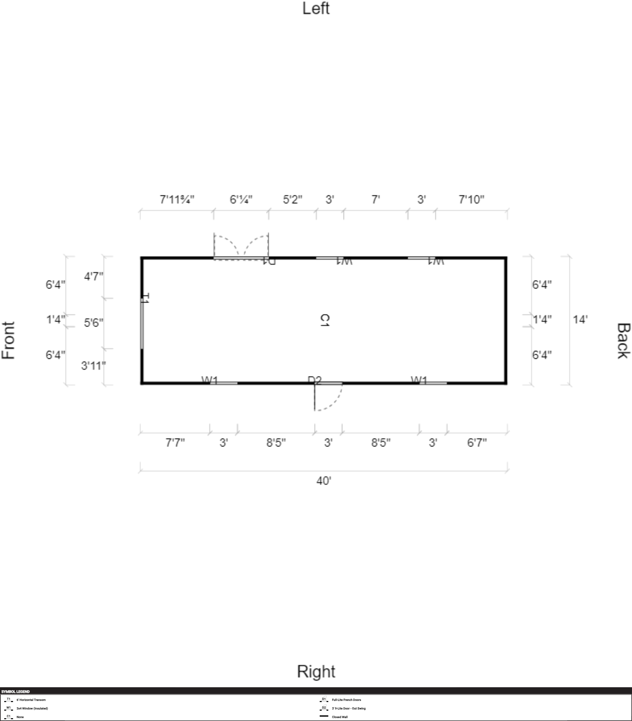 Side Garden Shed 14x40 - Image 2