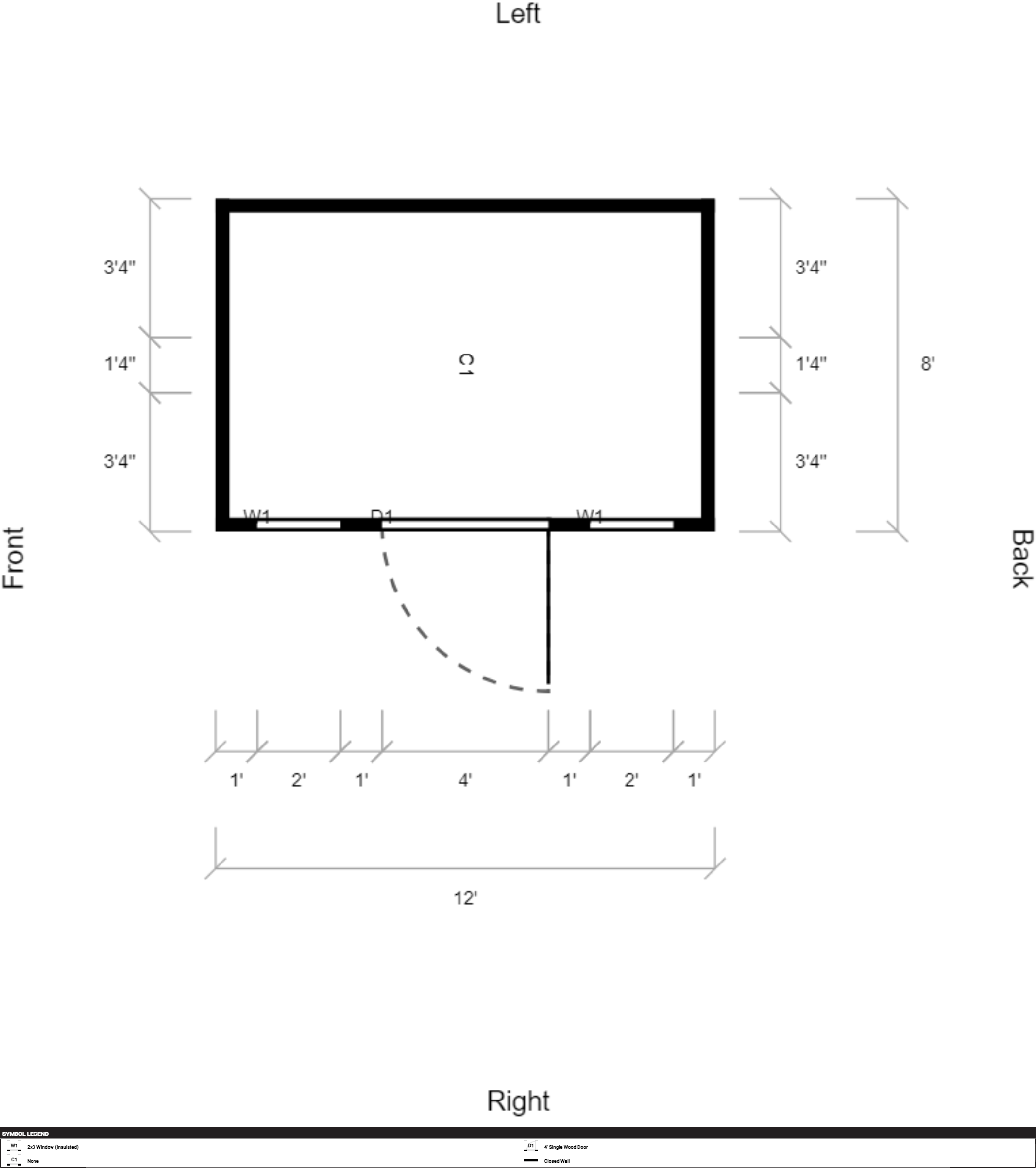Side Garden Shed 8x12 - Image 2