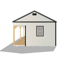 Side Porch Cabin 14x32 - Image 5
