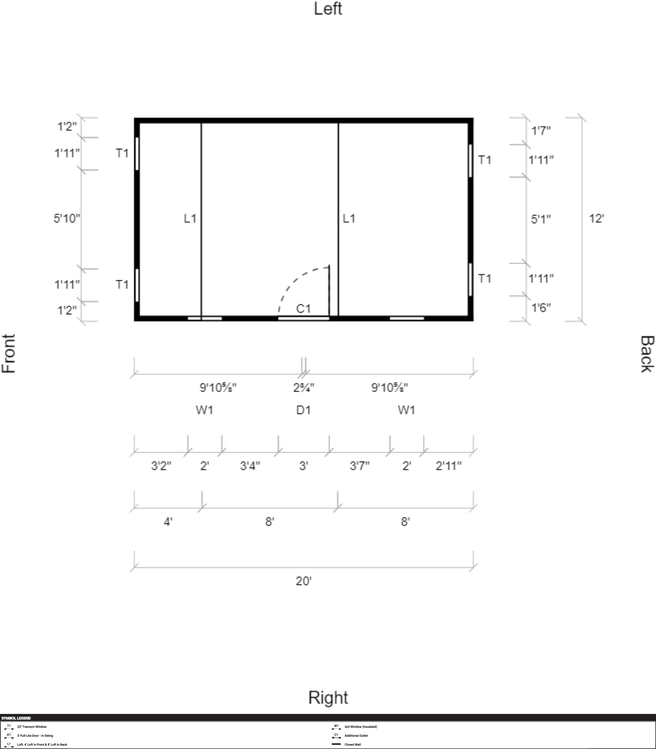 Side Lofted Barn 12x20 - Image 2