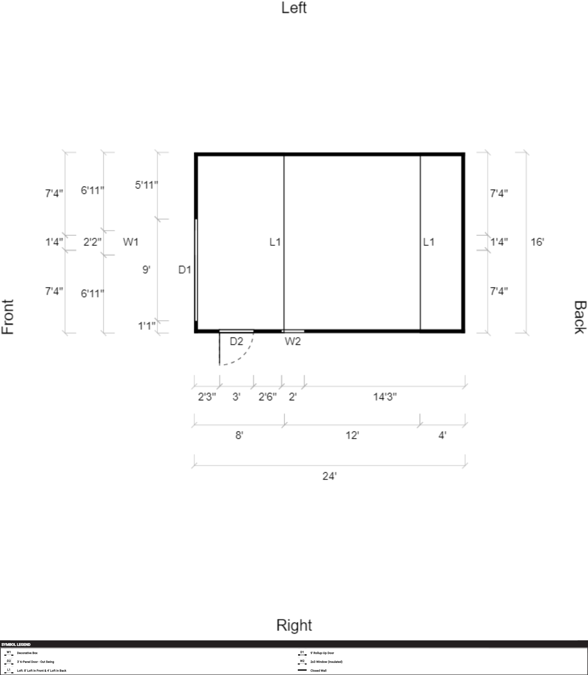 Lofted Barn 16x24 - Image 2