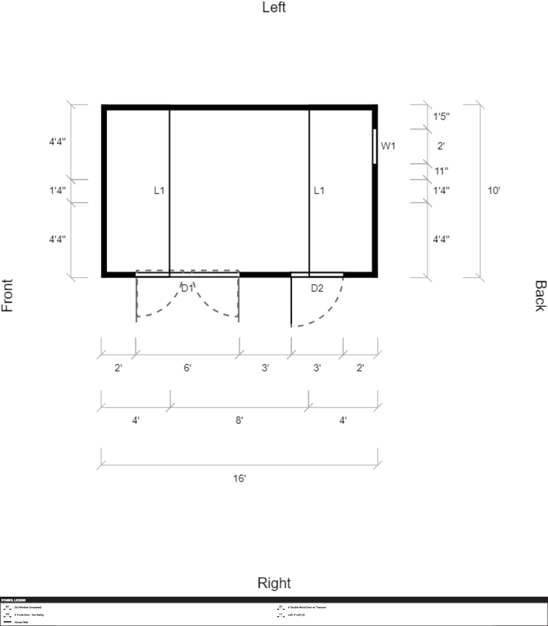 Side Lofted Barn 10x16 - Image 2