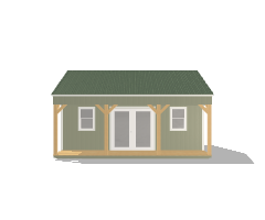 Side Porch Cabin 16x20 - Image 3