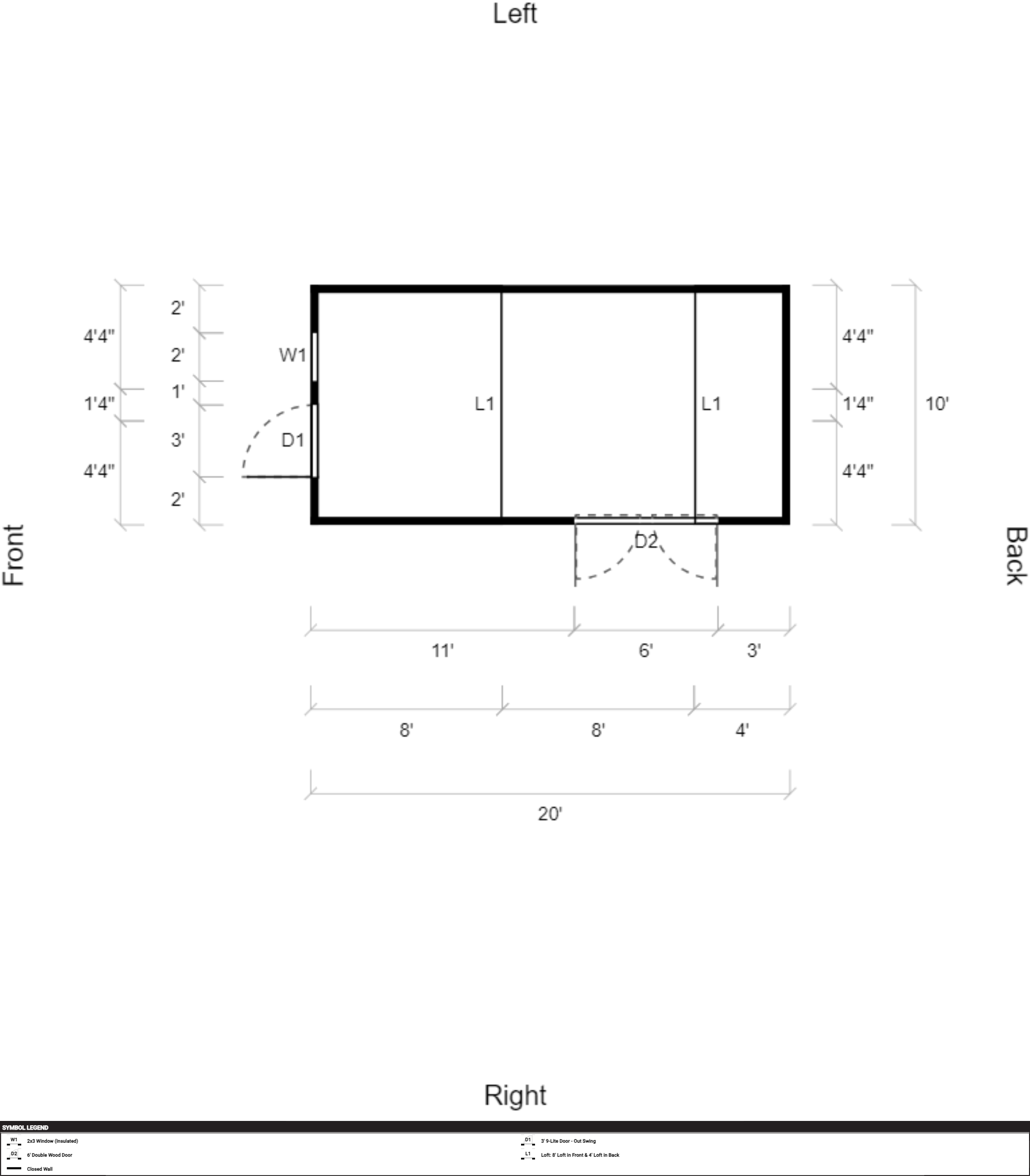 Side Lofted Barn 10x20 - Image 2