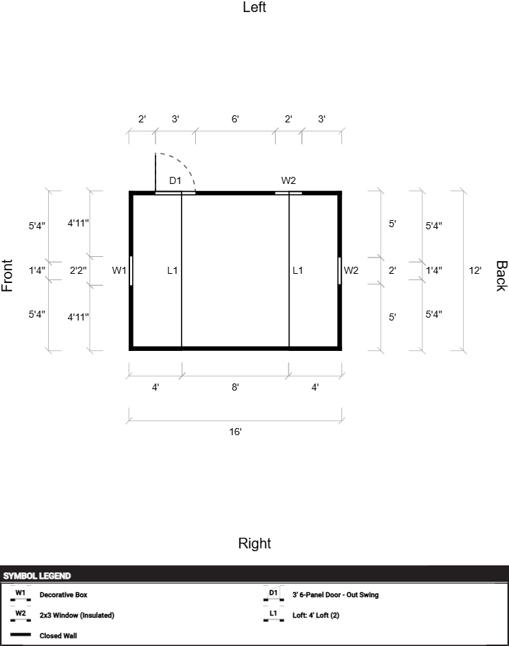 Lofted Barn 12x16 - Image 2