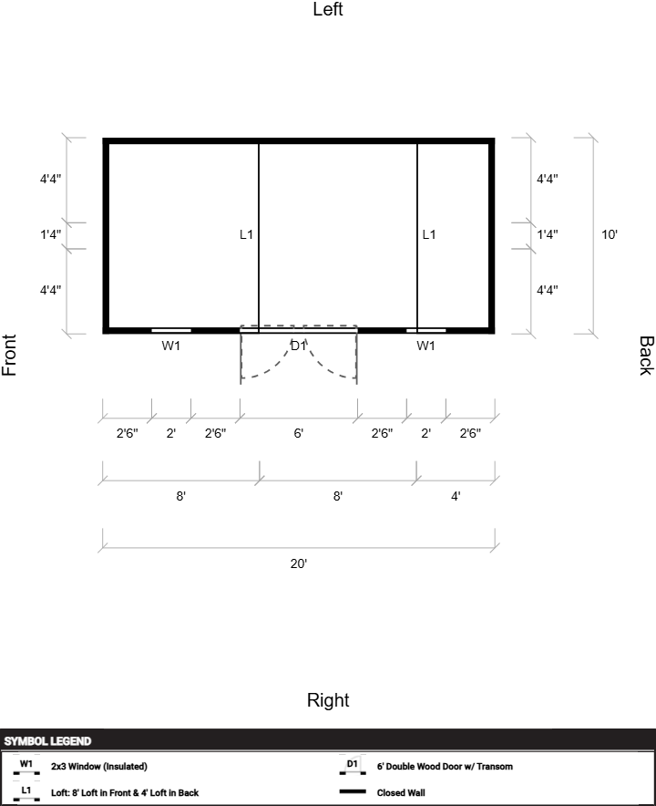 Side Lofted Barn 10x20 - Image 2
