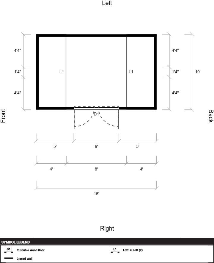 Side Lofted Barn 10x16 - Image 2