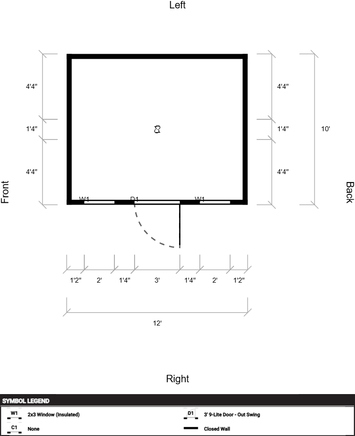 Side Garden Shed 10x12 - Image 2