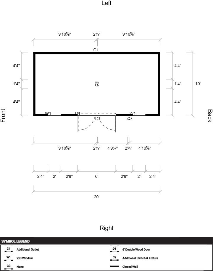 Side Garden Shed 10x20 - Image 2