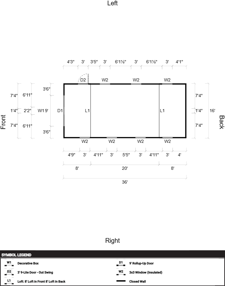 Lofted Barn 16x36 - Image 2