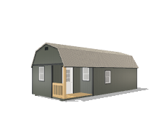 Lofted Corner Porch Cabin 12x28