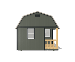 Lofted Corner Porch Cabin 12x28 - Image 6