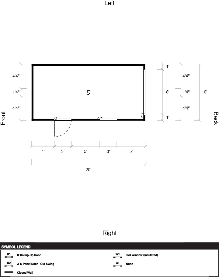 Side Garden Shed 10x20 - Image 2