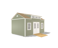 Side Garden Shed 12x16