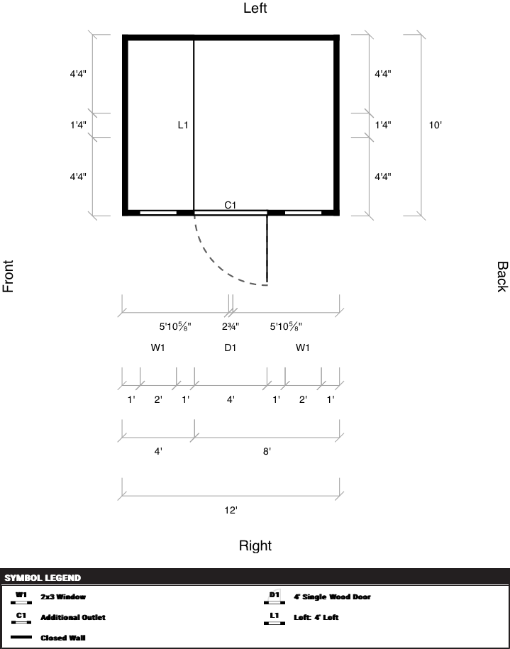 Side Lofted Barn 10x12 - Image 2