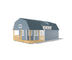 Deluxe Lofted Barn Cabin 16x28