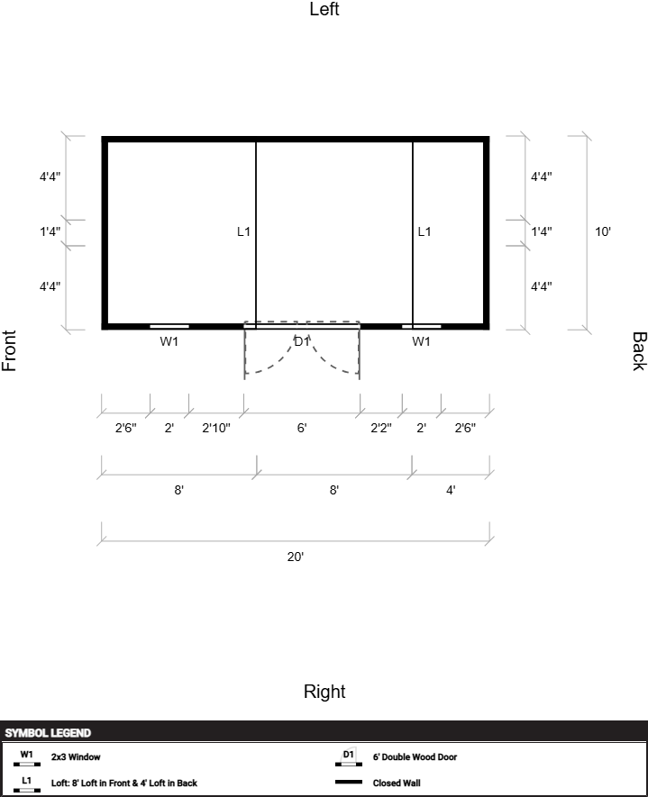 Side Lofted Barn 10x20 - Image 6