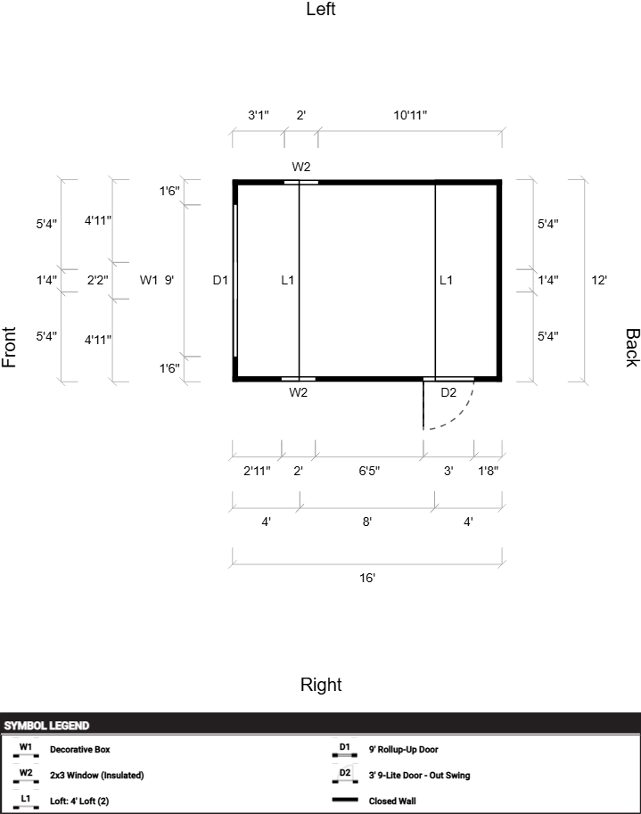 Lofted Barn 12x16 - Image 2