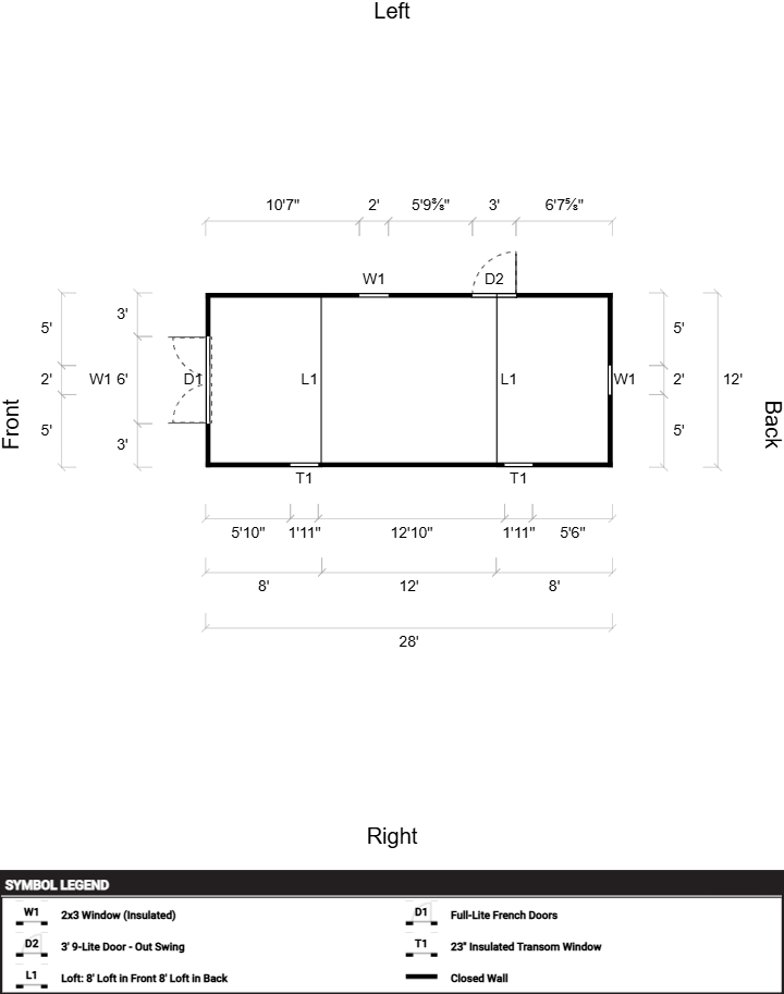 Lofted Barn 12x28 - Image 2