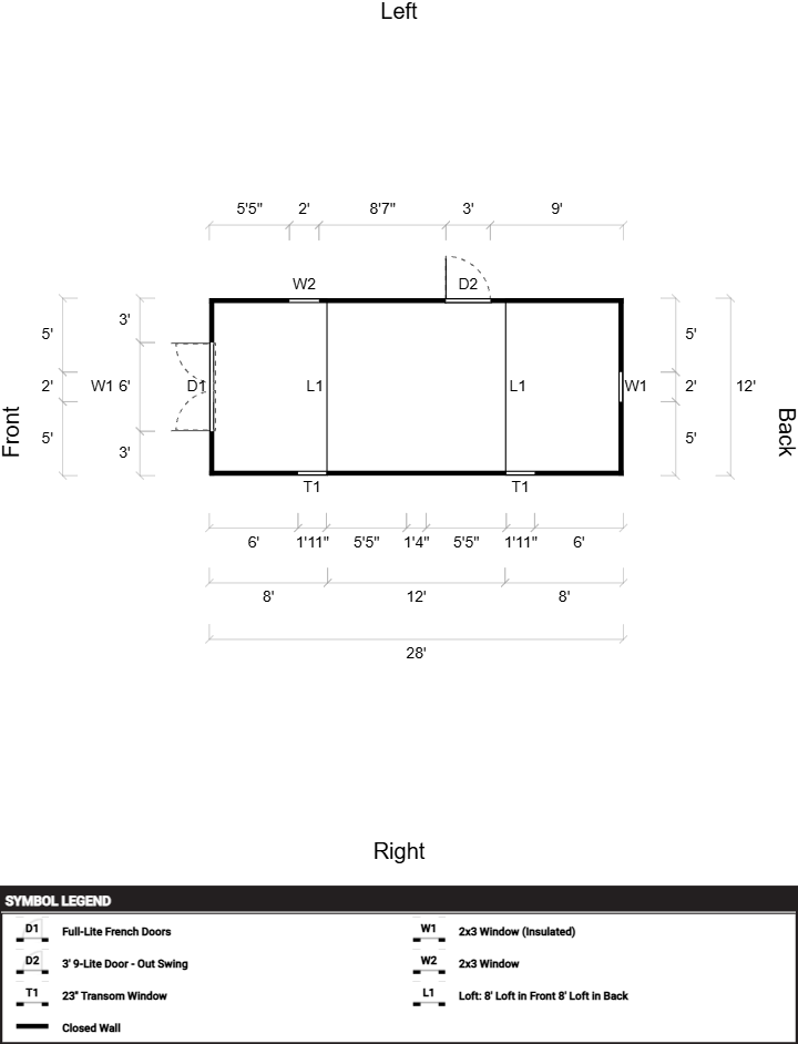 Lofted Barn 12x28 - Image 2