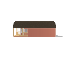 Deluxe Lofted Barn Cabin 14x32 - Image 3