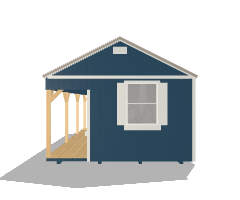 Side Porch Cabin 14x24 - Image 5