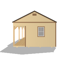 Side Porch Cabin 14x24 - Image 5