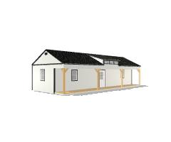 Side Porch Cabin 16x40